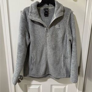 Gray Fleece Zip-Up Jacket